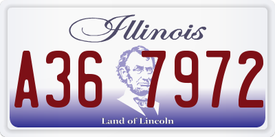 IL license plate A367972