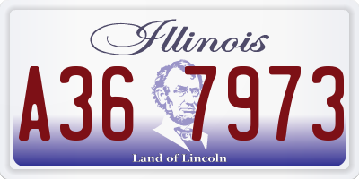 IL license plate A367973