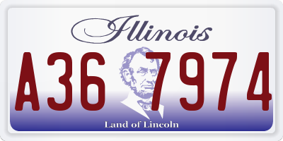 IL license plate A367974