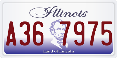 IL license plate A367975