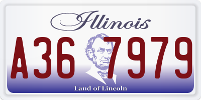 IL license plate A367979