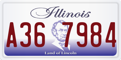 IL license plate A367984