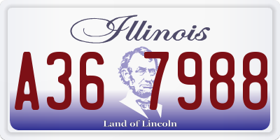 IL license plate A367988