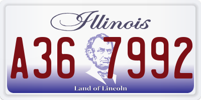 IL license plate A367992