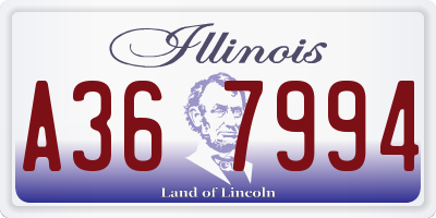 IL license plate A367994
