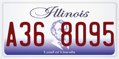 IL license plate A368095