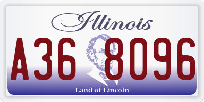 IL license plate A368096