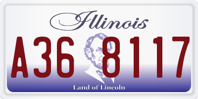 IL license plate A368117