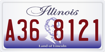 IL license plate A368121