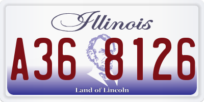 IL license plate A368126