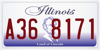 IL license plate A368171