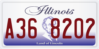 IL license plate A368202
