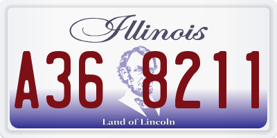 IL license plate A368211