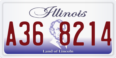 IL license plate A368214