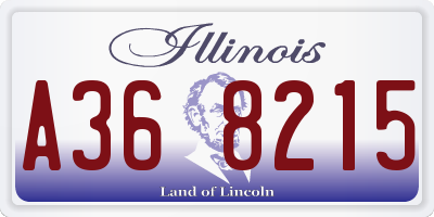 IL license plate A368215