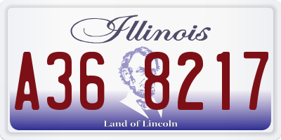 IL license plate A368217