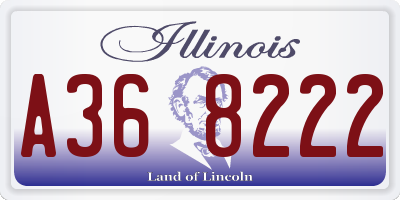 IL license plate A368222