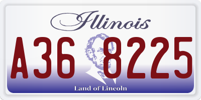 IL license plate A368225
