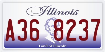 IL license plate A368237