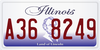 IL license plate A368249