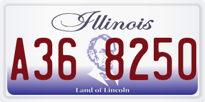 IL license plate A368250