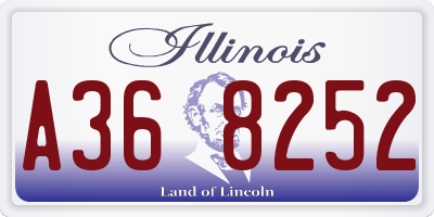 IL license plate A368252
