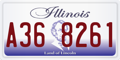 IL license plate A368261