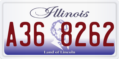 IL license plate A368262
