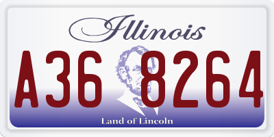 IL license plate A368264