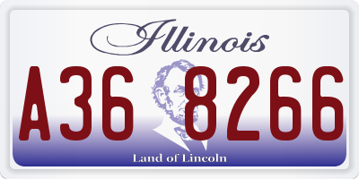 IL license plate A368266