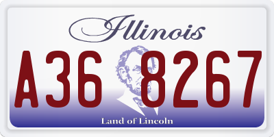 IL license plate A368267