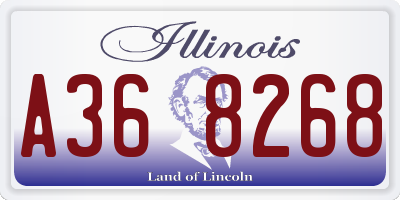 IL license plate A368268