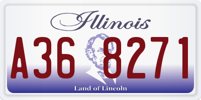 IL license plate A368271