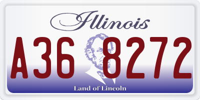 IL license plate A368272