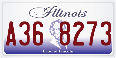 IL license plate A368273