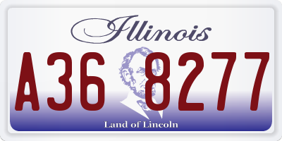 IL license plate A368277