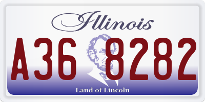 IL license plate A368282