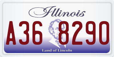IL license plate A368290