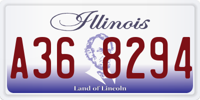 IL license plate A368294