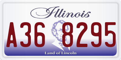 IL license plate A368295