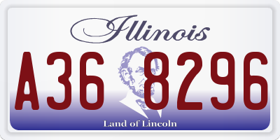 IL license plate A368296