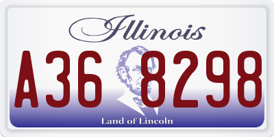 IL license plate A368298