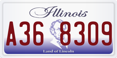 IL license plate A368309