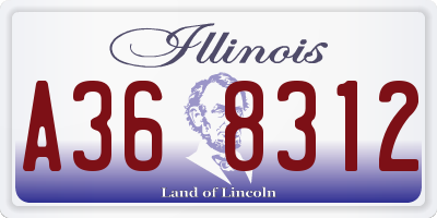 IL license plate A368312