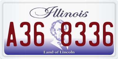 IL license plate A368336