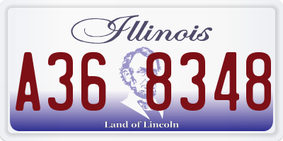 IL license plate A368348