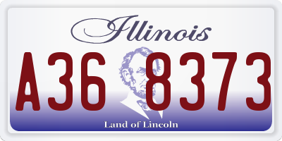 IL license plate A368373