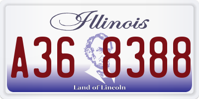 IL license plate A368388