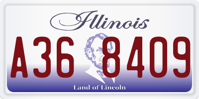 IL license plate A368409