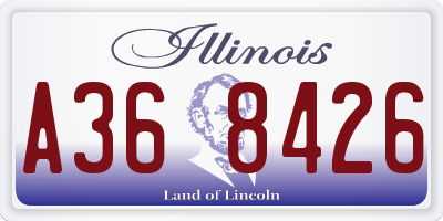 IL license plate A368426